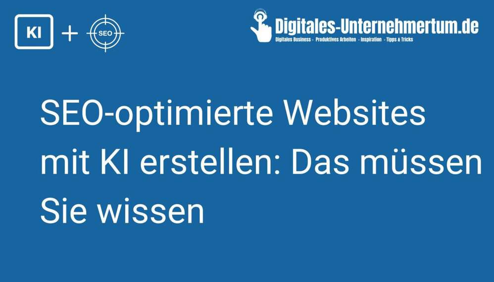 homepage erstellen suchmaschinenoptimierung